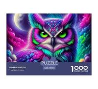 Owl 1000 Pieces Jigsaw Puzzles Age 12+ for Adults Fun Challenging Brainteasing Perfect for Relaxation Home Decoration 70x50cm/1000pcs