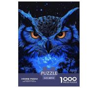 Owl 1000 Pieces Jigsaw Puzzles Age 12+ for Adults Whimsical Challenge Perfect for Relaxation Fully Interlocking 52x38cm/1000pcs