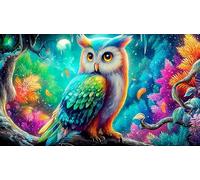 owl 1000 Pieces Jigsaw Puzzles for Adults Family Challenge Toys Jigsaw Puzzle Home Decors for Adults and Kids Age 12 Years Up 38x26cm/1000pcs