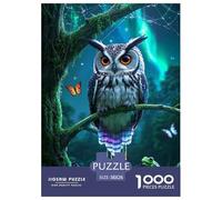 Owl 1000 Pieces Paper Jigsaw Puzzle What Happens Next Beautiful Decoration for Adults And Kids 38x26cm/1000pcs