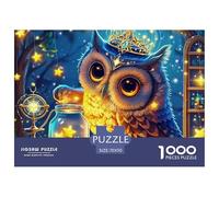Owl 1000 Pieces Portable Jigsaw Puzzle Animal Age 3+ Cool Collage Effect, Home Decoration, Educational, Challenging 70x50cm/1000pcs