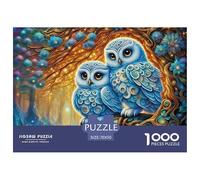 Owl 1000 Pieces Portable Jigsaw Puzzle Animal Age 3+ Quirky, Abstract Design, Fun Details, Educational, Challenging Puzzle Games 70x50cm/1000pcs