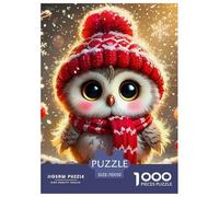 Owl 1000 Pieces Premium Jigsaw Animal Age 12+ Quirky, Abstract Design, Fun Details, Educational, Challenging Puzzle Games 70x50cm/1000pcs