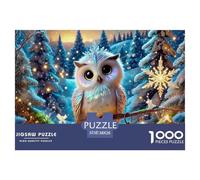 Owl 1000 Pieces Premium Jigsaw Animal Age 12+ Quirky, Abstract Design, Home Decoration, Educational, Challenging 38x26cm/1000pcs