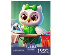 Owl 1000 Pieces Premium Jigsaw Animal Age 3+ Cool Collage Effect, Home Decoration, Educational, Challenging 38x26cm/1000pcs