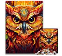 Owl 1000Pc Adults Jigsaw Puzzle Jigsaw Puzzles Relaxing Entertainment, Home Decor 26X38CM/10.23x14.96inch