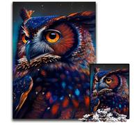 Owl 1000Pc Adults Jigsaw Puzzle Puzzles for Adults for Holidays, Birthdays, And Family Game Nights 50x75CM/19.68x29.52inch