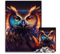 Owl 1000Pc Adults Jigsaw Puzzle Puzzles for Adults for Holidays, Birthdays, And Family Game Nights 50x75CM/19.68x29.52inch