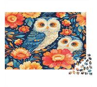 Owl 1000pc Jigsaw with Perfect Snap Fit Colourful Jigsaws for An After-school Puzzle Activity for Children And Parents 52x38cm/1000pcs