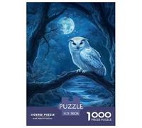 Owl 1000pcs Animal Paper Jigsaw Puzzle Puzzle What Happens Next Puzzle Educational Games for Adults And Kids 38x26cm/1000pcs