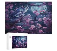 Owl 300Pc Jigsaw Puzzles All Ages Bird Birds Animal Jigsaws Festive Gift Idea Family Bonding Activity Whimsical Design Stress Relief Home Decor 300 PCS