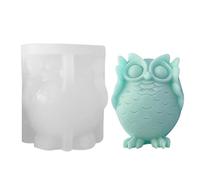 Owl 3D Silicone Mould for 3D Owls | Reusable Silicone Soap Mould | Non-stick Resin Candle Mould for Chalk Candle for Chocolate Soap