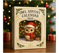 Owl Advent Calendar 2025, 24 Days Full of Magic with 24 Unique Mini Gifts Owl Keychain Collection Decoration, Holiday Surprises (1Set)