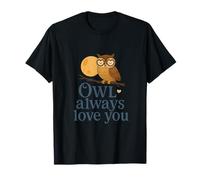 Owl Always Love You Dad Pun Valentine novelty Design T-Shirt
