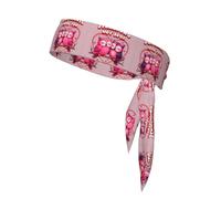 owl Always Love You Sports Headband Tie Double-Sided Breathable Sweat-Absorbing Band for Running Cycling Gym Workouts Head Tie Adjustable Fit