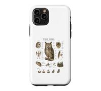 Owl Anatomy Vintage Field Guide Diagram Nature Art Case for iPhone 11 Pro