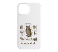 Owl Anatomy Vintage Field Guide Diagram Nature Art Case for iPhone 14