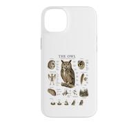 Owl Anatomy Vintage Field Guide Diagram Nature Art Case for iPhone 14 Plus