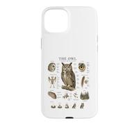 Owl Anatomy Vintage Field Guide Diagram Nature Art Case for iPhone 15 Plus