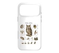 Owl Anatomy Vintage Field Guide Diagram Nature Art Case for iPhone 17 Pro Max