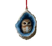 Owl and Acrylic Christmas Tree Ornament Shatterproof Elegant Holiday Decoration for Family Home Party Supplies Owl Tree Decorations
