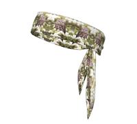 Owl And Flower Sports Head Tie Adjustable Stylish Breathable Running Workout Gym Cycling Tennis Basketball