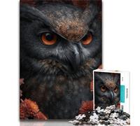 Owl And Flowers Jigsaws 1000 Pieces for Adults,Staycation Kill Time Every Piece Is Unique - Challenging Family Fun Game (75x50cm)