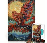 Owl And Sunset for Adults 1000 Piece Puzzle Mind Challenge Toy Calm Escape Quality Cut Art Collection Piece (50x75cm)