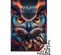 Owl Animal 1 Paper Jigsaw Puzzle for Adults 1000 Piece Puzzles for Teenagers Creative Jigsaw Puzzles Family Challenging Games Toys 1000pcs (38x26cm)