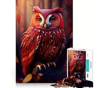 Owl Animal 1000 Piece Jigsaw Puzzles for Adults Jigsaw Smart Game Together Fun Image Assembly Seasonal Gift (38x26cm)