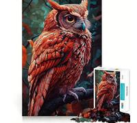 Owl Animal 1000 Pieces Jigsaws Adults Puzzles Gifts Boost Memory Mental Relax Premium Cut Warm Surprise (38x26cm)