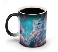 Owl Animal Color Changing Mug Ceramic Heat Sensitive Cup for Men Women Gifts