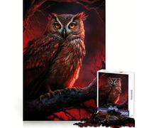 Owl Animal Hard Jigsaw Puzzle for Adults 1000 Pieces Boost Memory Soothing Play Premium Cut Perfect Present (38x26cm)