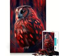 Owl Animal Hard Jigsaw Puzzle for Adults 1000 Pieces Memory Lift Easy Leisure Image Assembly Artistic Gift (38x52cm)