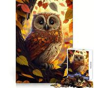 Owl Animal Hard Jigsaw Puzzle for Adults 1000 Pieces Solid Logic Toy Simple Fun Precision Cut (50x75cm)