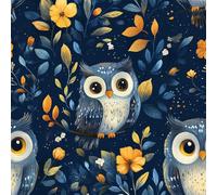Owl Animal Peel and Stick Wallpaper 3D Printed Trees Painted for Boys Girls Teen Bedroom Living Room Kitchen Removable Decor Wall Mural Paper 17.3"x393"