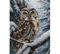 Owl Animals Jigsaw Puzzle 4000 Piece, Puzzles for Adults 4000, The Impossible Challenge, Jigsaw Puzzle Games Classic Educational, Wooden Puzzles, for Home Wall Decoration Gift FNKL1-708