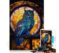 Owl Animals Jigsaw Puzzle for Adults 1000 Pieces Boost Recall Leisure Fun Accurate Edge Lovely Present (38x52cm)