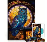 Owl Animals Jigsaw Puzzle for Teenagers 1000 Pieces Strong Logic Toy Quiet Calm Clear Edge Elegant Gift (38x26cm)