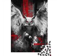 Owl Art Print Abstract Wildlife Decor Jigsaw Puzzles Puzzle for Adults Kids. 1000 Piece Great Gifts Challenge Toy Educational Game Home Decoration for Adults& Kids Age 14 Years Up 52x38cm/1000pcs