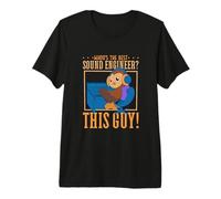 Owl at The Mixing Desk - Sound Engineer Premium T-Shirt