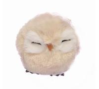 Owl Ball Cute (Ø10cm) hanging Christmas decoration, beige