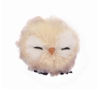 Owl Ball Cute (Ø7cm) hanging Christmas decoration, beige
