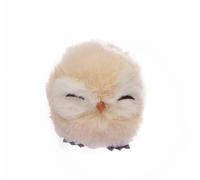 Owl Ball Cute (Ø8cm) hanging Christmas decoration, beige