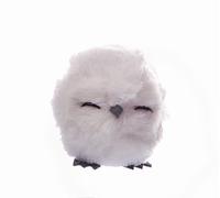 Owl Ball Cute (Ø8cm) hanging Christmas decoration, white