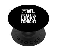 Owl Be Extra Lucky Tonight Irish Shamrock PopSockets Adhesive PopGrip