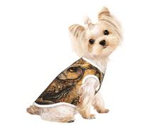 Owl Beliefs print Dog Clothes T Shirts for Small Dogs Breathable Puppy Kitten Dog Shirts for Pet Dogs Cats