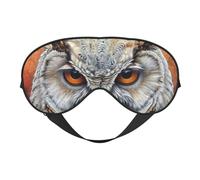 Owl Beliefs Print Eye Mask, Soft and Breathable, Suitable for Nap, Travel, and Night Sleep