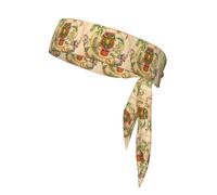 Owl Beliefs Print Head Tie Headbands, Ninja Karate Tie, Athletic Sweatbands,Sweat Wicking Workout Head Band