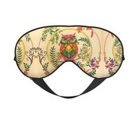 Owl Beliefs Print Sleep Mask Eye Masks Blindfold Eye Cover Eyeshade for Night Sleeping Travel Airplane Ues